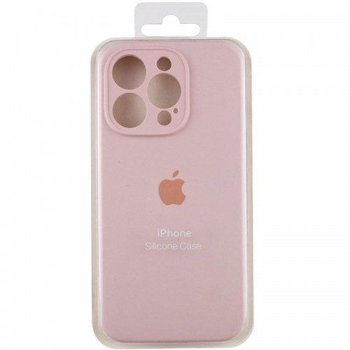 Чохол Silicone Case Full Camera Protective (AA) для Apple iPhone 13 Pro Max (6.7") Рожевий / Chalk Pink