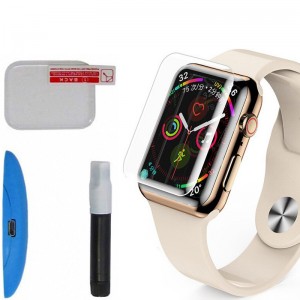 Защитное 3D стекло Mocolo с УФ лампой для Apple Watch Series 7/8 (41 мм) Прозрачное
