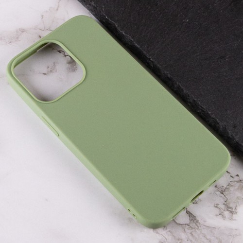 Силіконовий чохол Candy для Apple iPhone 13 Pro Max (6.7") Фісташковий