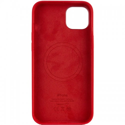 Чехол Silicone case (AAA) with Magsafe для Apple iPhone 13 Pro (6.1") Красный / Red