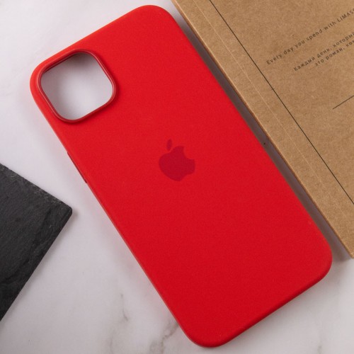 Чехол Silicone case (AAA) with Magsafe для Apple iPhone 13 Pro (6.1") Красный / Red