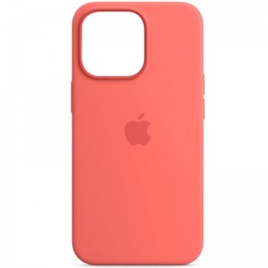 Чехол Silicone case (AAA) with Magsafe для Apple iPhone 13 Pro (6.1") Розовый / Pink Pomelo