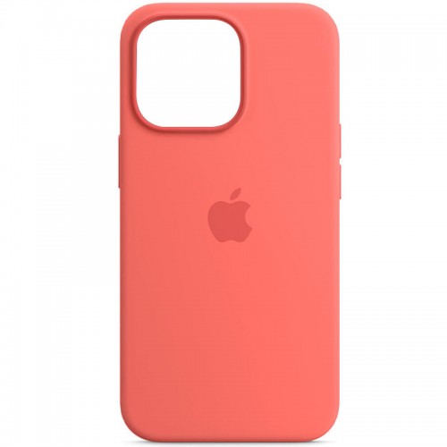 Чехол Silicone case (AAA) with Magsafe для Apple iPhone 13 Pro (6.1") Розовый / Pink Pomelo