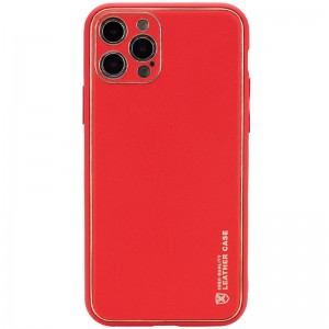 Шкіряний чохол Xshield для Apple iPhone 13 Pro (6.1") Червоний / Red