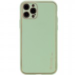 Шкіряний чохол Xshield для Apple iPhone 13 Pro Max (6.7") Зелений / Pistachio