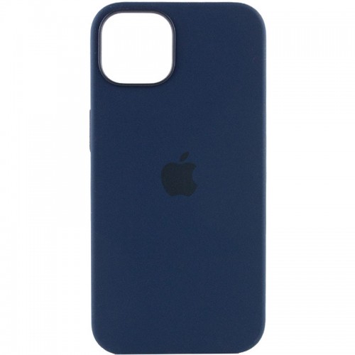 Чехол Silicone case (AAA) with Magsafe and Animation для Apple iPhone 13 (6.1") Синий / Abyss Blue
