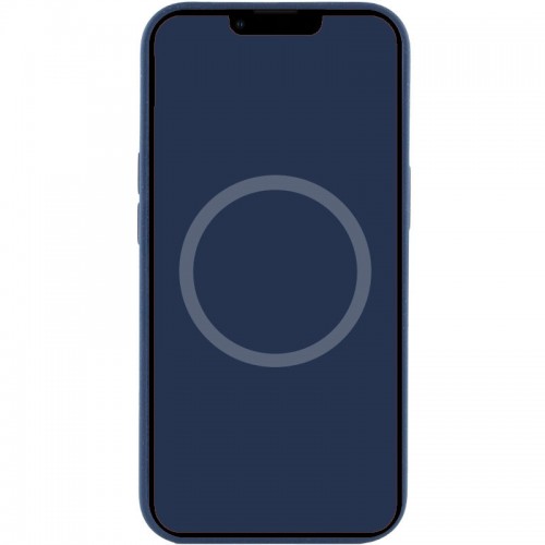 Чехол Silicone case (AAA) with Magsafe and Animation для Apple iPhone 13 (6.1") Синий / Abyss Blue
