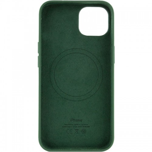 Чехол Silicone case (AAA) with Magsafe and Animation для Apple iPhone 13 (6.1") Зелёный / Clover