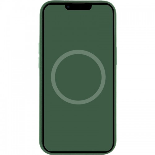 Чехол Silicone case (AAA) with Magsafe and Animation для Apple iPhone 13 (6.1") Зелёный / Clover