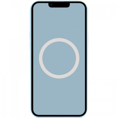 Чохол Silicone case (AAA) with Magsafe and Animation для Apple iPhone 13 (6.1") Блакитний / Blue Fog