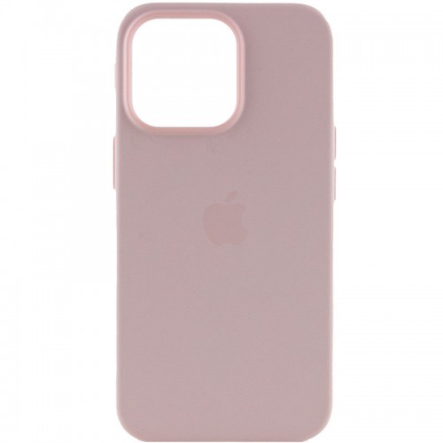 Чохол Silicone case (AAA) with Magsafe and Animation для Apple iPhone 13 Pro (6.1") Рожевий / Chalk Pink