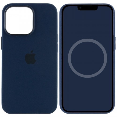 Чехол Silicone case (AAA) with Magsafe and Animation для Apple iPhone 13 Pro (6.1") Синий / Abyss Blue