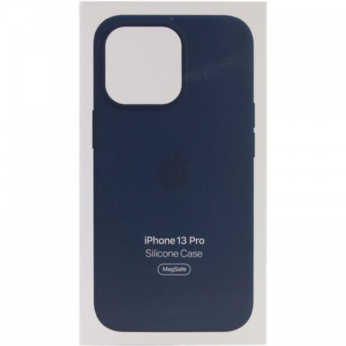 Чехол Silicone case (AAA) with Magsafe and Animation для Apple iPhone 13 Pro (6.1") Синий / Abyss Blue