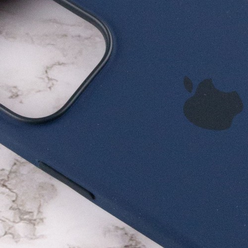 Чехол Silicone case (AAA) with Magsafe and Animation для Apple iPhone 13 Pro (6.1") Синий / Abyss Blue