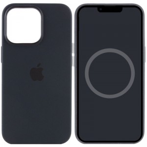 Чохол Silicone case (AAA) with Magsafe and Animation для Apple iPhone 13 Pro (6.1") Чорний / Midnight