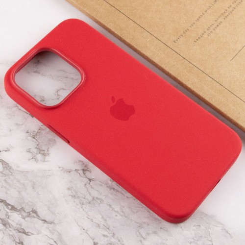 Чохол Silicone case (AAA) with Magsafe and Animation для Apple iPhone 13 Pro Max (6.7") Червоний / Red