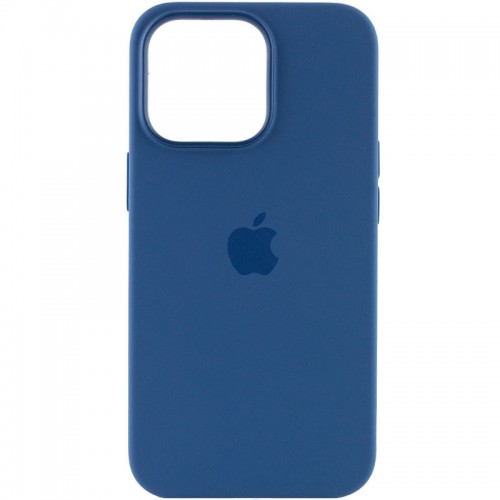 Чохол Silicone case (AAA) with Magsafe and Animation для Apple iPhone 13 Pro Max (6.7") Синій / Blue Jay