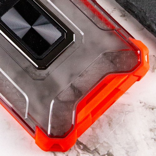 Ударопрочный чехол Transformer CrystalRing для Apple iPhone 12 Pro (6.1") Красный