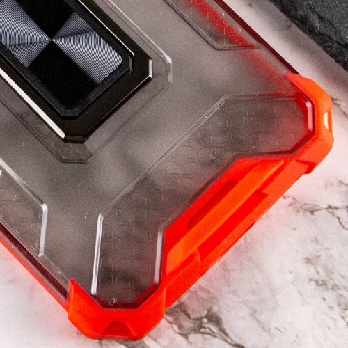 Ударопрочный чехол Transformer CrystalRing для Apple iPhone 13 Pro (6.1") Красный