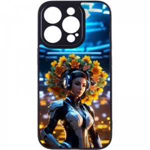 TPU+PC чехол Prisma Ladies для Apple iPhone 13 Pro (6.1") Киберпанк