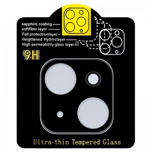 Захисне скло на камеру Full Block (тех.пак) для Apple iPhone 13 mini (5.4") / 13 (6.1") Чорний
