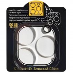 Захисне скло на камеру Full Block (тех.пак) для Apple iPhone 12 Pro (6.1") Прозорий