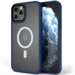 Чехол TPU+PC Metal Buttons с MagSafe для Apple iPhone 12 Pro Max (6.7") Синий
