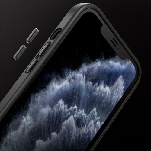 TPU+PC чехол Metal Buttons with MagSafe для Apple iPhone 13 Pro (6.1") Черный