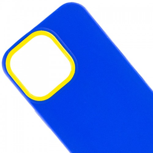 Чохол TPU+PC Bichromatic для Apple iPhone 13 Pro Max (6.7") Navy Blue / Yellow