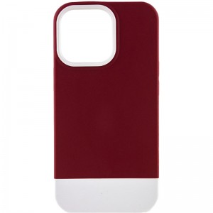 Чохол TPU+PC Bichromatic для Apple iPhone 13 Pro (6.1") Wine / White