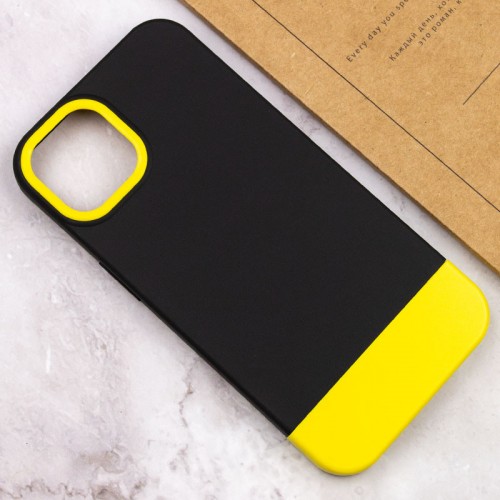 Чохол TPU+PC Bichromatic для Apple iPhone 12 Pro / 12 (6.1") Black / Yellow