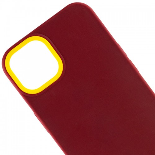 Чохол TPU+PC Bichromatic для Apple iPhone 12 Pro / 12 (6.1") Brown burgundy / Yellow