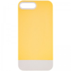 Чохол TPU+PC Bichromatic для Apple iPhone 7 plus / 8 plus (5.5") Creamy-yellow / White