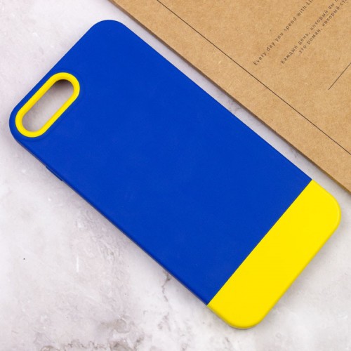 Чохол TPU+PC Bichromatic для Apple iPhone 7 plus / 8 plus (5.5") Navy Blue / Yellow