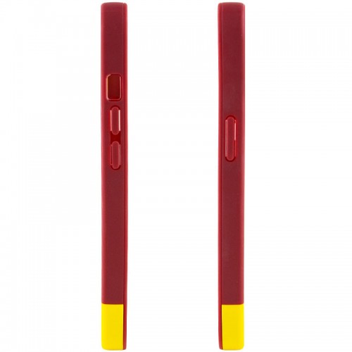 Чохол TPU+PC Bichromatic для Apple iPhone X / XS (5.8") Brown burgundy / Yellow