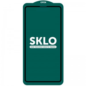 Захисне скло SKLO 5D (тех.пак) для Apple iPhone 14 Pro (6.1") Чорний