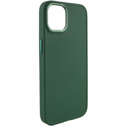 TPU чехол Bonbon Metal Style для Apple iPhone 12 Pro / 12 (6.1") Зелёный / Pine green