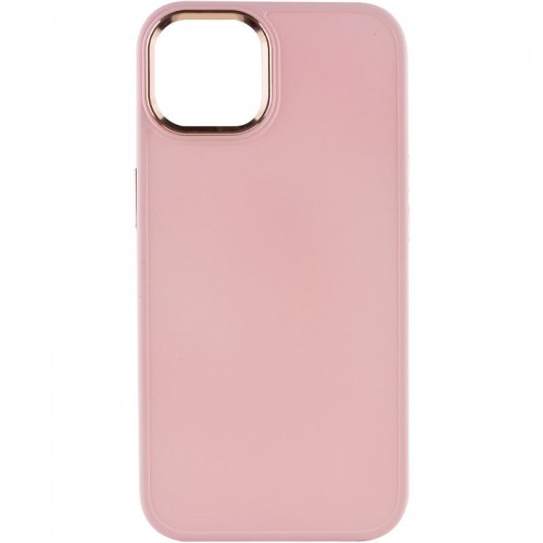 TPU чохол Bonbon Metal Style для Apple iPhone 12 Pro / 12 (6.1") Рожевий / Light pink