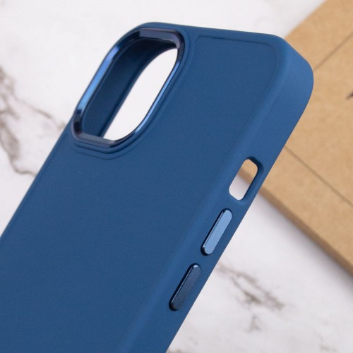 TPU чохол Bonbon Metal Style для Apple iPhone 12 Pro Max (6.7") Синій / Denim Blue