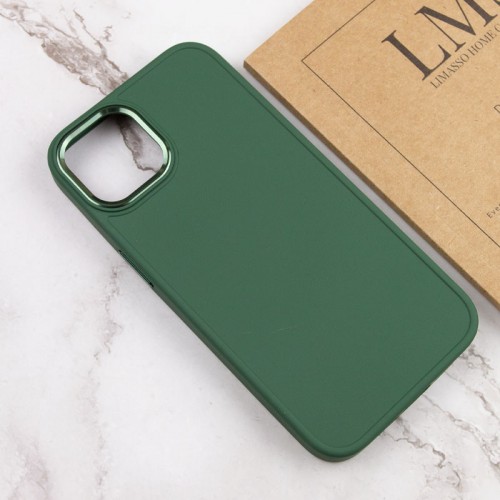 TPU чохол Bonbon Metal Style для Apple iPhone 12 Pro Max (6.7") Зелений / Army green