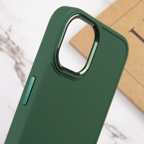 TPU чохол Bonbon Metal Style для Apple iPhone 12 Pro Max (6.7") Зелений / Army green