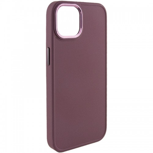 TPU чохол Bonbon Metal Style для Apple iPhone 12 Pro Max (6.7") Бордовий / Plum