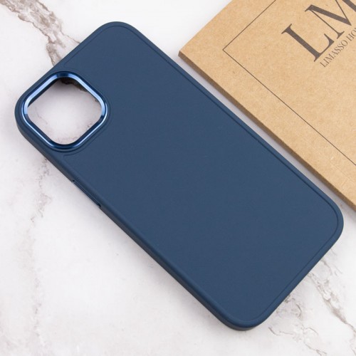 TPU чохол Bonbon Metal Style для Apple iPhone 12 Pro Max (6.7") Синій / Cosmos blue