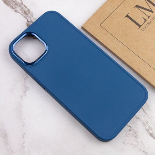 TPU чохол Bonbon Metal Style для Apple iPhone 13 (6.1") Синій / Denim Blue