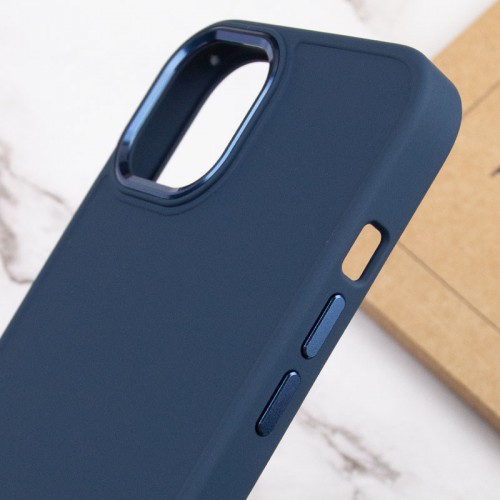 TPU чохол Bonbon Metal Style для Apple iPhone 13 (6.1") Синій / Cosmos blue