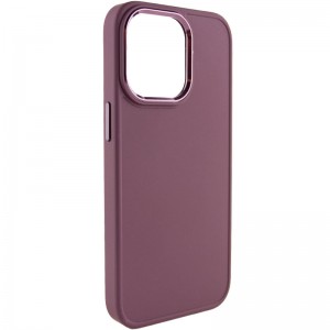 TPU чохол Bonbon Metal Style для Apple iPhone 13 Pro (6.1") Бордовий / Plum