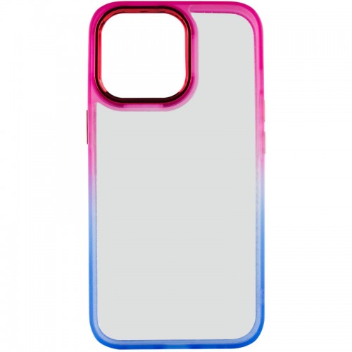 Чехол TPU+PC серии Fresh sip для Apple iPhone 13 Pro (6.1") Синий / Розовый