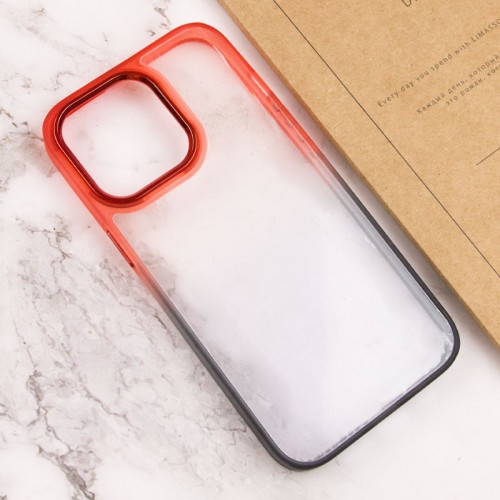 Чехол TPU+PC серии Fresh sip для Apple iPhone 13 Pro (6.1") Чёрный / Красный