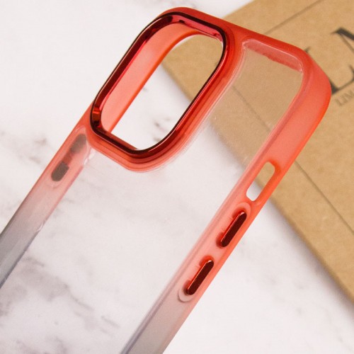 Чехол TPU+PC серии Fresh sip для Apple iPhone 13 Pro (6.1") Чёрный / Красный