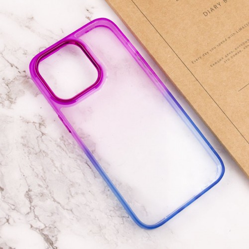 Чехол TPU+PC Fresh sip series для Apple iPhone 13 Pro Max (6.7") Синий / Фиолетовый